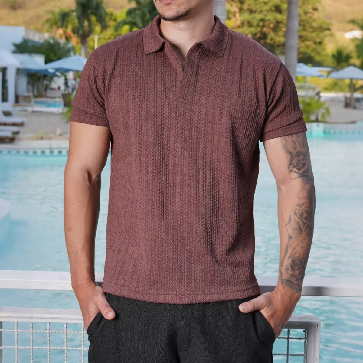 New Brown Polo Shirt Earth Collection
